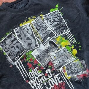 Dyse One Graphic T-shirt Mens Size XL Black Short Sleeve Cotton Graffiti